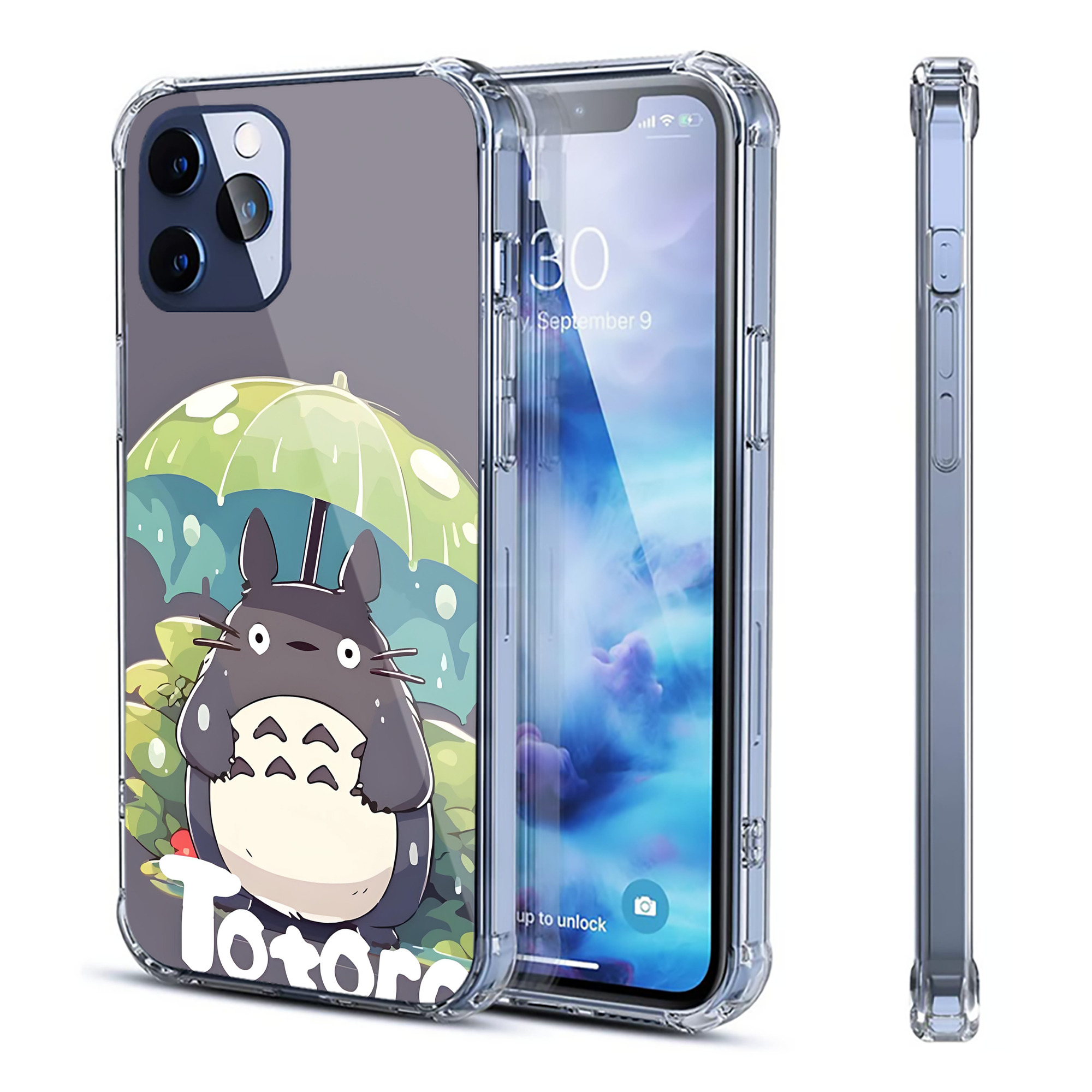 （画像用） となりのトトロ 草壁メイ 草壁サツキ My Neighbor Totoro Satsuki Kusakabe Mei Kusakabe 【iPhone 12シリーズ対応】透明スマホケース（クリアソフトケース）